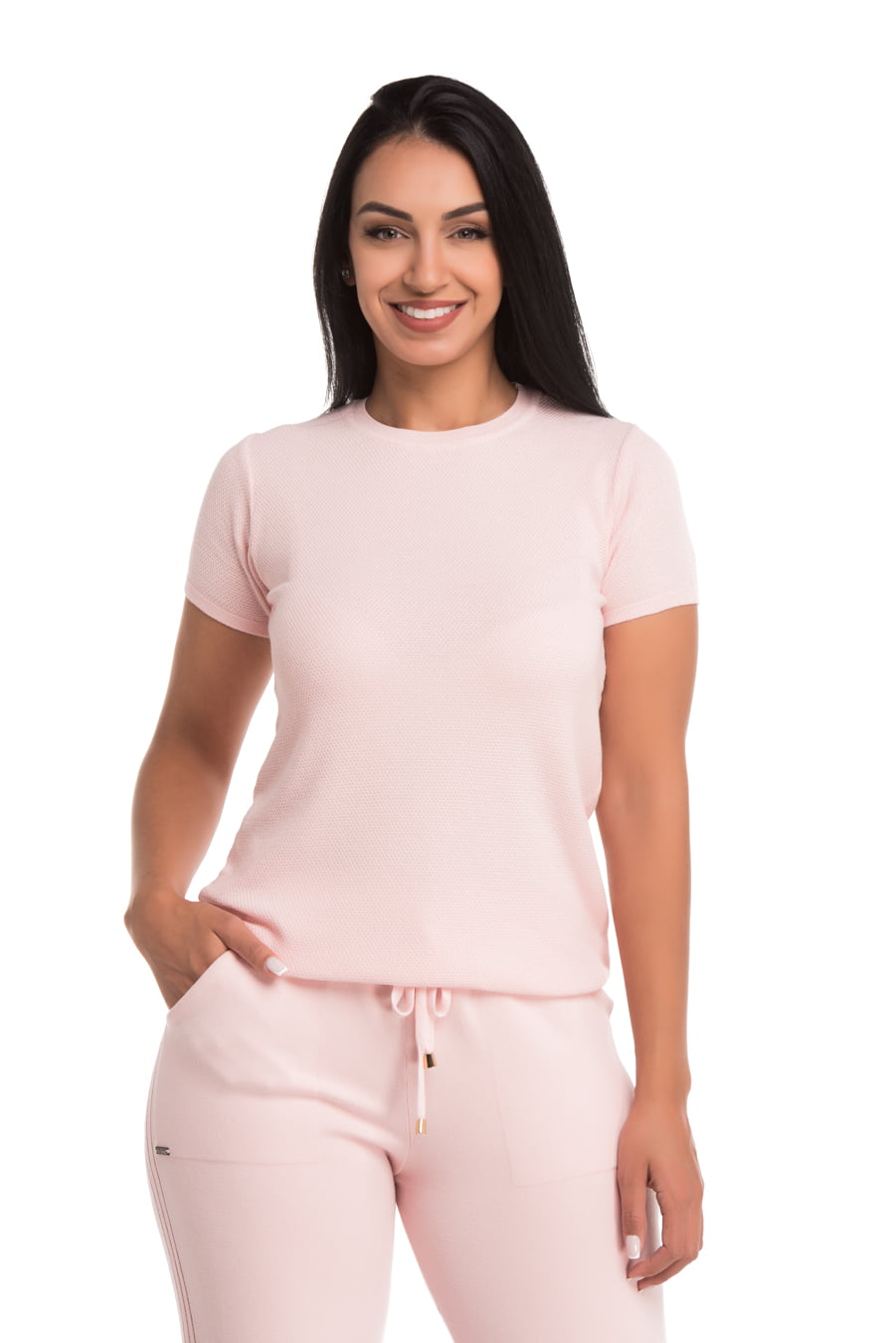 BLUSA TRICOT FEMININO BÁSICO GOLA ALTA EM 100% ALGODÃO - Le Linea