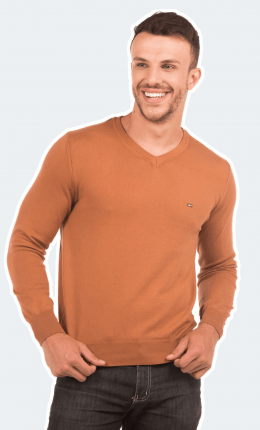 Suéter Masculino Gola V 100% Algodão